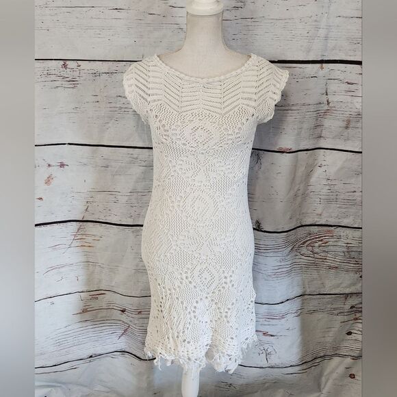 Lilly Pulitzer Adabelle Crochet Tasseled Crochet Dress Size XS - Picture 3 of 8